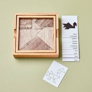 Marble and Wood Tangram Puzzle - Hearth & Hand with Magnolia